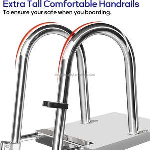 Échelles <span class=keywords><strong>en</strong></span> acier inoxydable de bateau de matériel marin de petit dauphin pour le yacht de <span class=keywords><strong>piscine</strong></span> - Product Image 6