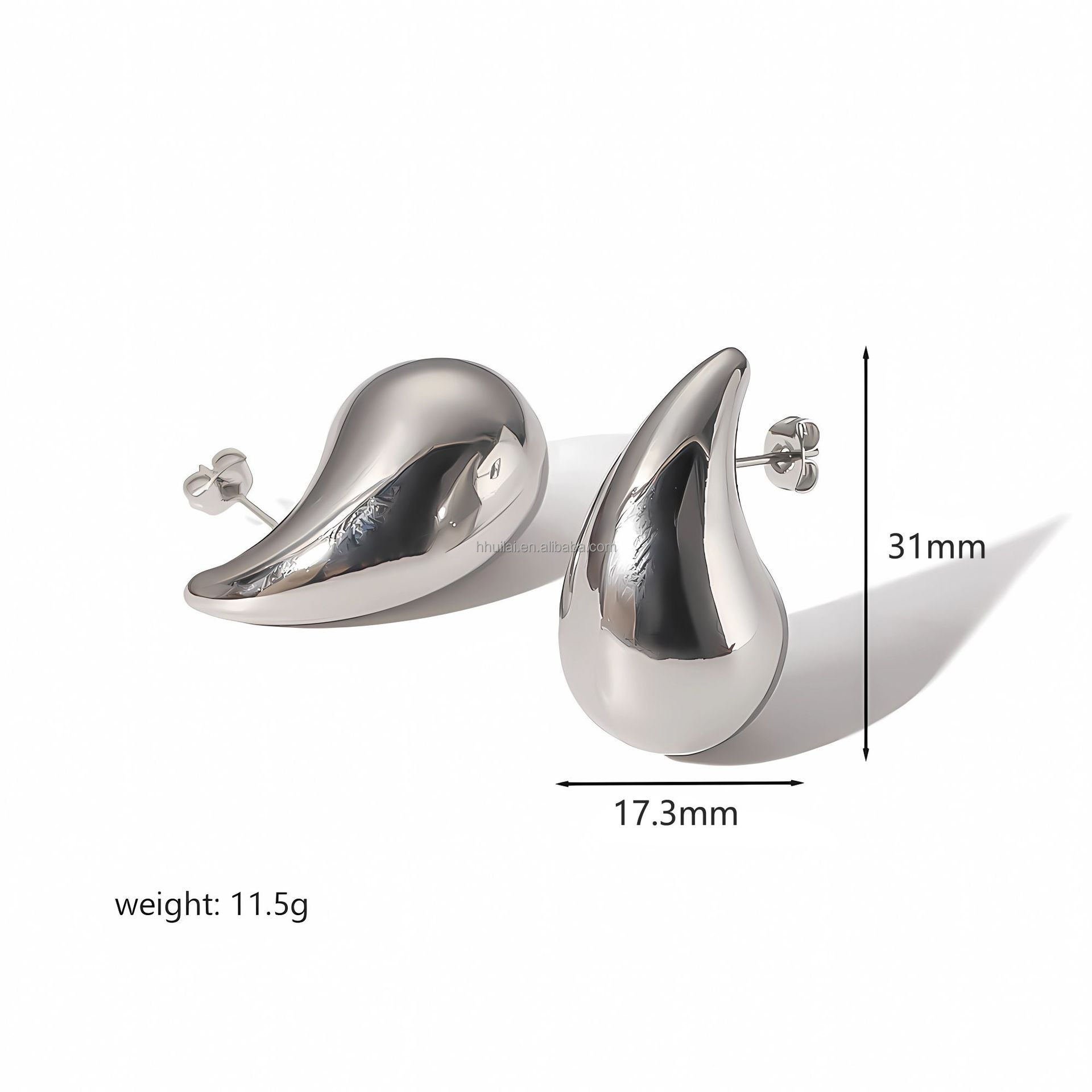 Stile 1: argento: (17*31 mm)