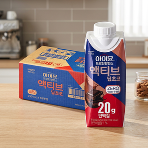 [ILDONG Foodis] ฮิมูน โปรตีนสูง น้ำตาลน้อย ไขมันต่ำ เครื่องดื่มโปรตีนรสช็อกโกแลต สำหรับเด็กและผู้ใหญ่ แพ็ค 18 ชิ้น ฟื้นฟูพลังงาน - Product Image 3