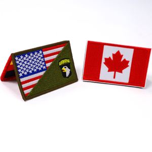 Vente directe en gros de patchs brodés RONDS, patchs personnalisés, patchs brodés pour chapeaux, patchs brodés drapeau national - Product Image 1