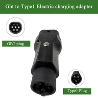 Adaptateur de charge 32A 7kW GB/T vers Type 1 EV | Convertisseur de prise de chargeur secteur pour station de charge de véhicule électrique