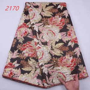 2170 무료 배송 인도 레이스 자수 직물 아프리카 벨벳 레이스 직물 브로케이드 레이스 직물 웨딩 원피스 - Product Image 2