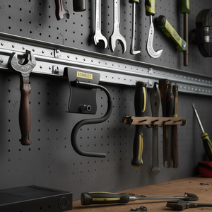 Organizador de almacenamiento de alta resistencia Stanley S Hook Track para herramientas y equipos, con montaje en pared. - Product Image 3