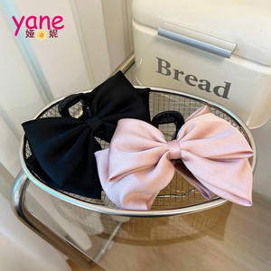 Pinzas para el pelo con lazo de doble cara de gran tamaño, pinzas de tiburón para el pelo en espiral de satén de Corea - Product Image 6