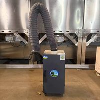 Collecteur de fumée professionnel à bras unique de 2,2 kW avec manomètre différentiel