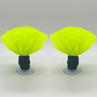 Nouveaux accessoires colorés pour casque de moto en forme de queue de cheval avec cornes de casque de ski taille unique et fixation à ventouse