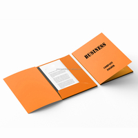 Dossier de présentation en papier personnalisé avec impression de logo pour l'identité de l'entreprise