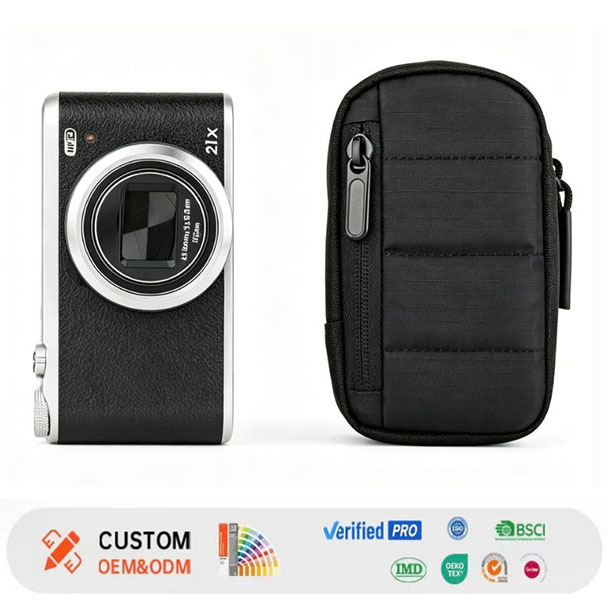 Custom Small Portable Camera Protective Case Camera Lens Storage Pouch Digital Gear Camera Bag