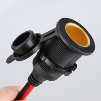 Connecteur femelle pour allume-cigare de voiture 1m, 12/24V 15A, câble d'extension de prise d'alimentation automobile avec fusible pour véhicule
