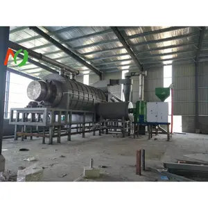 Carbonization Stove Continous Pyrolysis Coconut Shell Charcoal Making Machine Horizontal Airflow Wood Carbonization Furnace