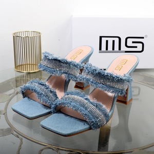 Sandalias Feminina Casual Female Shoes 2024 Fashionable <b>Block</b> Heels for Ladies - Product Image 4