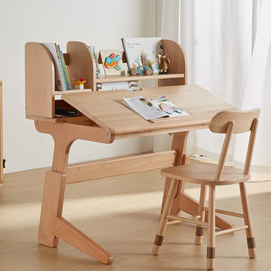 Nuevo Conjunto de Escritorio y Silla de Estudio Ajustable para Niños, de Madera Moderna - Product Image 6