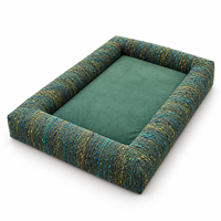 Lit orthopédique de luxe en chenille pour chien avec housse amovible, base antidérapante, personnalisable, avec côtés en mousse sur quatre côtés, faible MOQ