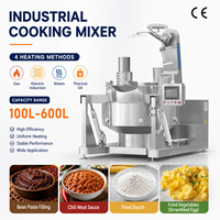 Marmite de cuisson industrielle automatique basculante pour légumes, porridge, confiture et sauce caramel, avec agitateur à double enveloppe