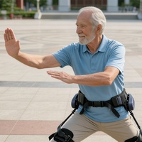 Assistant de réadaptation intelligent pour personnes âgées avec IA, robot exosquelette pour la marche et l'escalade de type Dnsys X1, sans chauffage requis