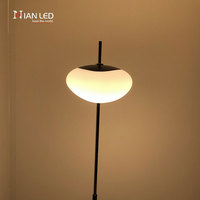 Lampe de sol moderne en aluminium et acrylique optique, réglable en hauteur, étanche, pour salon, lecture, haute luminosité, à intensité variable