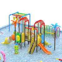 Toboggan extérieur pour aire de jeux aquatique