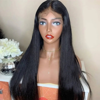 Cheveux humains cuticules alignés vierge brut non transformé cheveux indiens HD dentelle frontale perruques pour les femmes noires