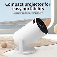 Mini Projecteur LCD Android HD Intelligent Portable avec Haut-Parleurs Intégrés et Batterie Rechargeable - Synchronisable avec Téléphone Mobile pour Home Cinéma