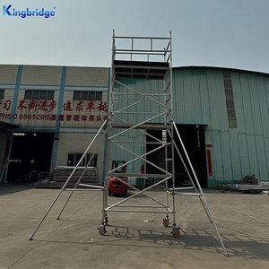 Giàn giáo di động nhôm Kingbridge <span class=keywords><strong>Construction</strong></span> cao 6m, lắp ráp đơn giản, thang giàn giáo, chất liệu nhôm bền - Product Image 1