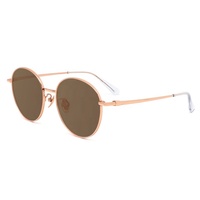 Lunettes de soleil rétro ovales unisexes en titane argenté avec monture rose verres TAC pour femmes hommes lunettes de soleil nuances Gafas Ovaladas De Sol