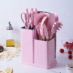 Offre Spéciale : Ensemble d'ustensiles de cuisine en silicone 19 pièces avec couteaux et support pour planche à découper - Product Image 2