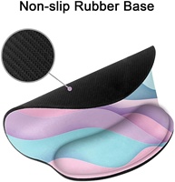 Tapis de souris de poignet personnalisé en usine Tapis de clavier en mousse à mémoire de forme Tapis de souris Base antidérapante en caoutchouc Logo Tapis de souris repose-poignet personnalisé