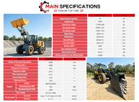 MX956 Hydraulic Wheel Loader Z Linkage Front End Wheel Loader Compact Bucket Wheel Loader untuk Mesin Pemindahan Tanah