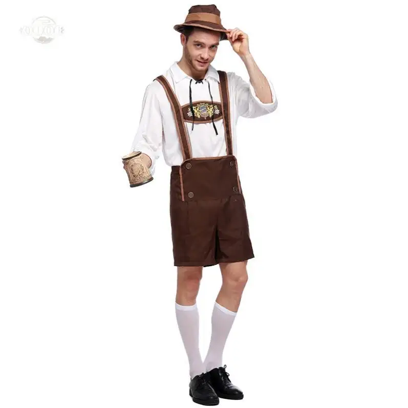 Mens Oktoberfest Bavarian Beer Guy German Fancy Halloween Cosplay Costume German Uniform Medival Men Costumes