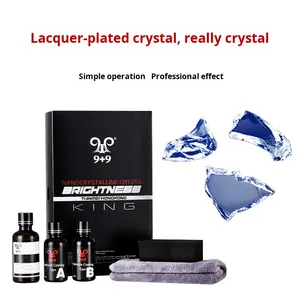 カークリスタルコーティングキットモデル9304デュアルコアオーバーレイ剤金メッキ液体ナノコーティング3ピースセット3年保証 - Product Image 3