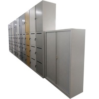 Casier métallique de rangement, armoire de sécurité en acier, avec trous d'aération, idéal pour le bureau, offre spéciale de 10 pièces