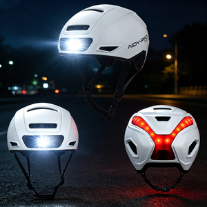 <span class=keywords><strong>Casco</strong></span> de Ciclismo de bicicleta con luz LED OEM con luz delantera y trasera, <span class=keywords><strong>casco</strong></span> de bicicleta <span class=keywords><strong>urbano</strong></span> eléctrico personalizado, cascos De Ciclismo - Product Image 1