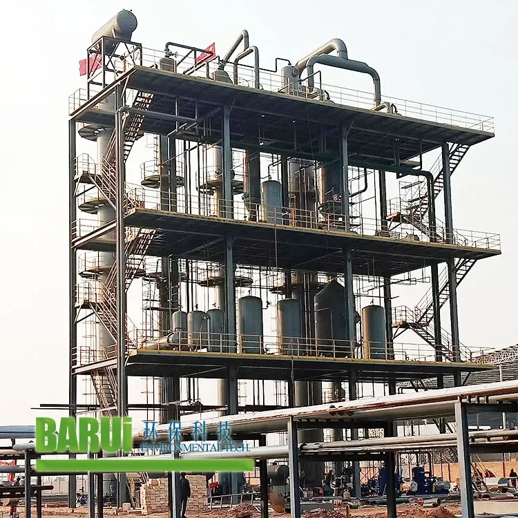 Crude Oil Petroleum Refinery Plant Distillation Machine Vacuum Distillation Used Oil Recycling Plant