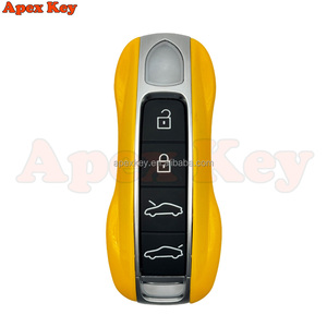 Fundas de Repuesto para Llaves de Alta Calidad en Color Amarillo para Porsche con Adhesivos para Crear Marcos de Fotos Artísticos - Product Image 6