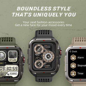 Montre intelligente d'extérieur 1.85 pouces ''écran HD BT fonction d'appel sport Smartwatch pour hommes 300mAh grande batterie <span class=keywords><strong>2024</strong></span> nouveauté - Product Image 4