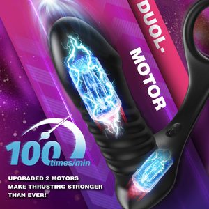 Masseur de prostate télescopique CHIYUAN L-1865, vibrateur pour hommes, contrôle par application, <span class=keywords><strong>plug</strong></span> <span class=keywords><strong>anal</strong></span> vibrant, télécommande sans fil <span class=keywords><strong>Bluetooth</strong></span>, jouet sexuel - Product Image 3