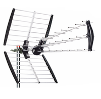 Antenne extérieure la plus puissante de WALITO WC-233-Antenne TV longue portée avec antenne Yagi à gain élevé, pour tous les téléviseurs-Support Full HD 8K 1080P