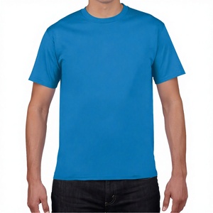 T-shirt d'été en coton 100% de qualité supérieure, 220 g/m², tissé, pour homme, impression de logo personnalisé, style formel uni de qualité supérieure - Product Image 3