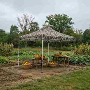 Tente de réception pliante sur mesure 3x3m, auvent portable pour fêtes, mariages et événements en plein air - Product Image 1