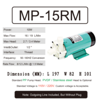 Pompe de Circulation à entraînement chimique et liquide, MD MP-15Rm MP-15R, acide, alcalin, silencieux, magnétique