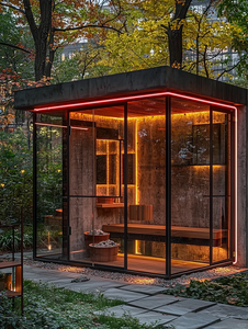 Sauna Exterior de Cedro Rojo de Diseño Especial, Popular y Más Vendida de Blacksmith House, con Estufa para Cocinar, Apta para Cocina y Dormitorio - Product Image 1