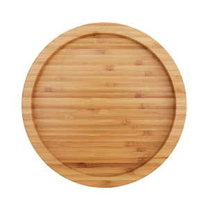 Bandeja redonda giratoria para armario de cocina, mesa de encimera giratoria de 10 pulgadas, estante de bambú Natural para especias, Suzan - Product Image 1