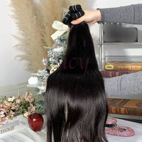 Paquets de cheveux bruts vietnamiens doublement étirés Vendeur en gros de cheveux humains de temple indien Paquets de cheveux vierges bruts à cuticule alignée