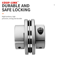COUP-LINK Accouplement d'arbre à membrane en aluminium Taille d'alésage Personnalisable Flexible OD CNC Machine Connexion Moteur Vis à billes