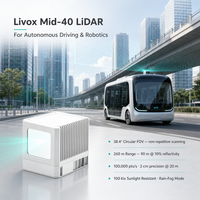 Livox Mid-40 LiDAR-100K Points/s Class 1 keamanan 90m-260m rentang 10-16V DC untuk pemetaan dinamis presisi tinggi