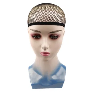 Hot Sale Hair Style Elastic Unisex Liner Cap Stretch Weaving Mesh Net Fishnet Ladies Elastic Wig Caps mesh dome wig cap