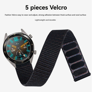 Bracelet de sport en nylon respirant Taille 22mm Compatible avec <span class=keywords><strong>Samsung</strong></span> <span class=keywords><strong>Watch4</strong></span>/5 et Huawei GT3 Loop 20/22mm - Product Image 2