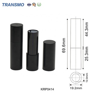 Étui à rouge à lèvres personnalisé en plastique mat, tube rond pour baume à lèvres, contenants personnalisés pour tubes de rouge à lèvres - Product Image 2