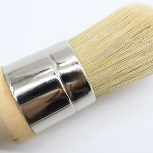 Yep industriel bricolage qualité haute qualité manche en bois en forme de cire pinceau peinture murale poils purs pour meubles peinture à la craie - Product Image 4