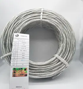 ULSVT PVC + Aluminium Foil 3 Inti 18 Awg Gauge Stranded 41/0.16 Kawat Listrik Tembaga